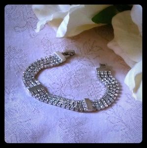 Vintage Four-Strand Rhinestone Bracelet